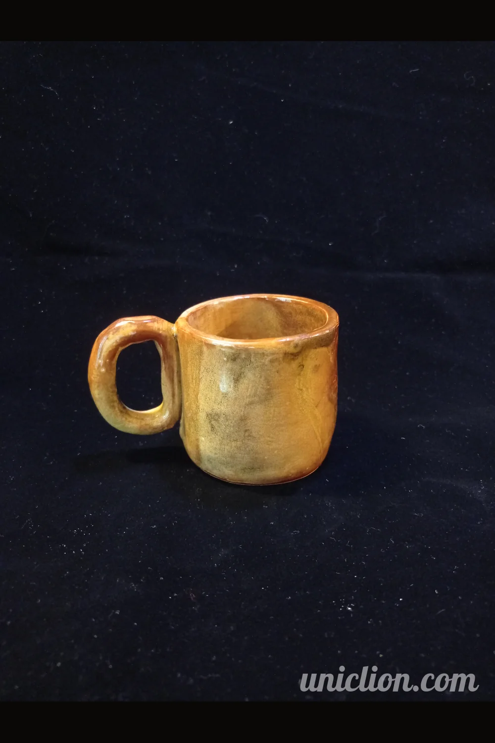 Small Handmade Ceramic Mug with Lid